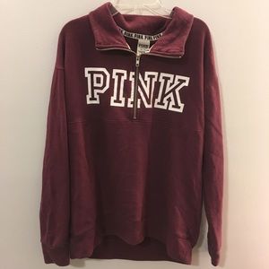 PINK Quarter zip sweatshirt